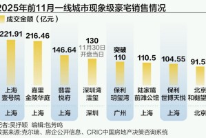 一线城市高端住宅持续热销