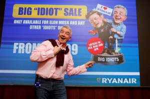 瑞安航空CEO奥利里乐见与马斯克的公开争执